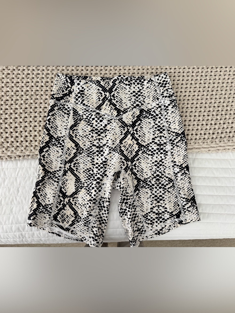 OG Vitality snake print biker shorts
